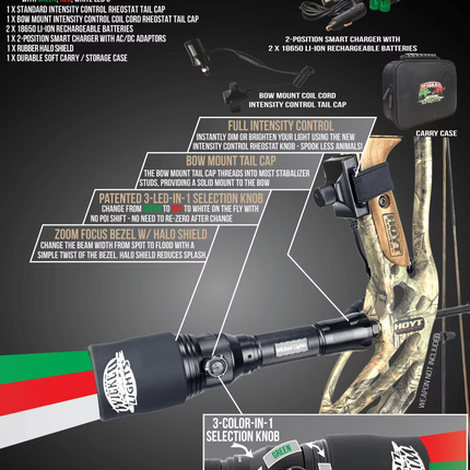 A51iC 3-color-in-1 bow Hunting Light Kit