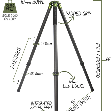 Traverse 2 Section Tripod